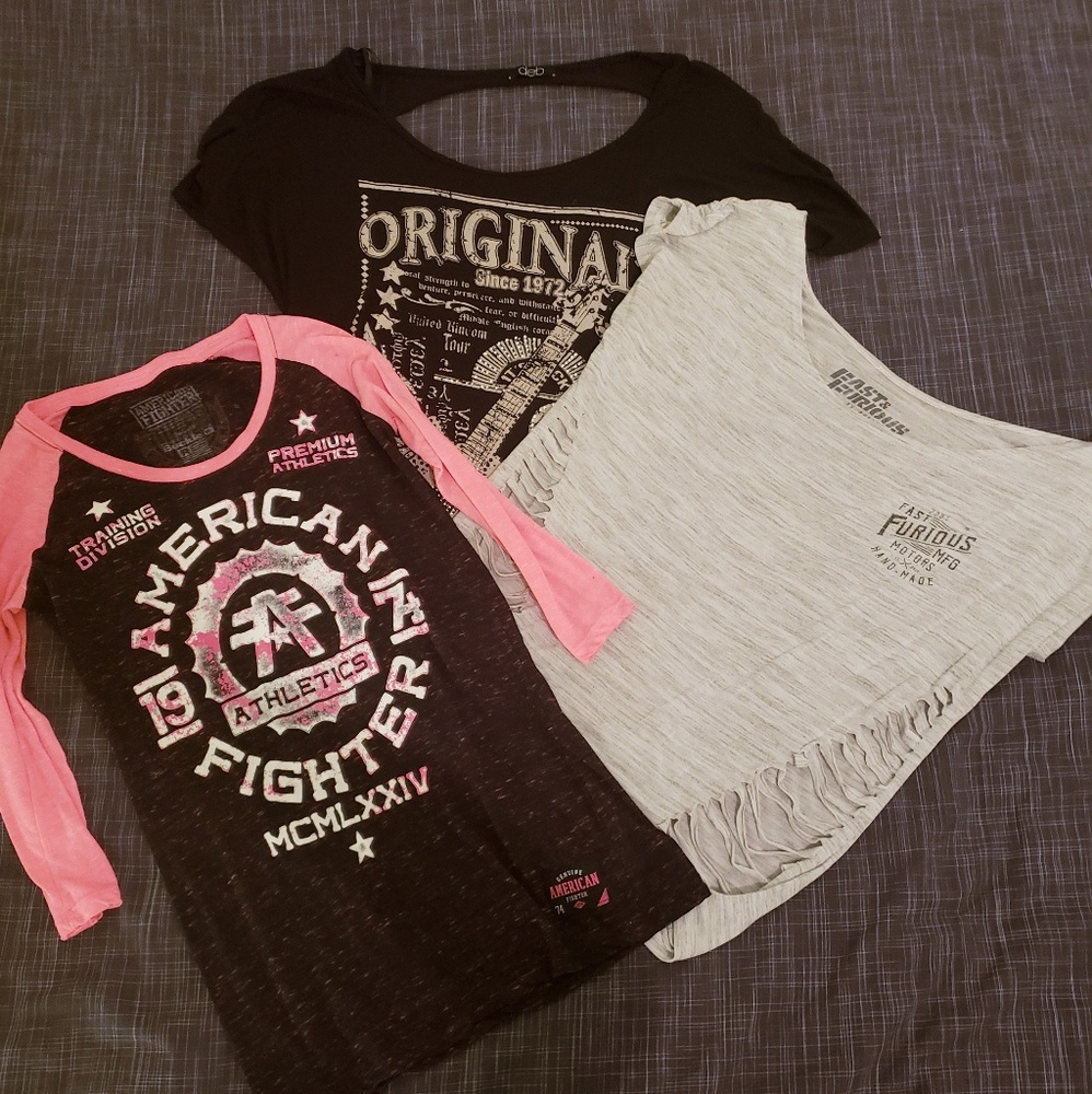 Shirt lot from Buckle & Deb